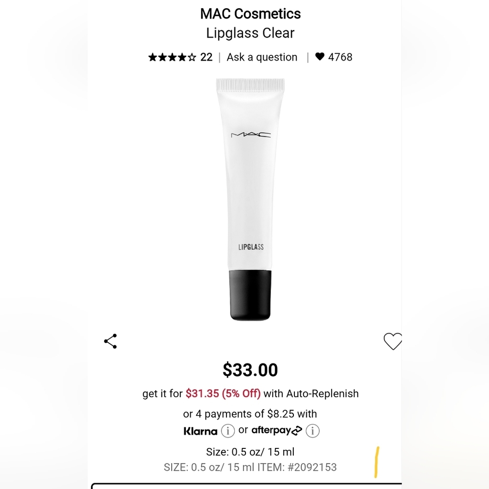 New Mac gloss